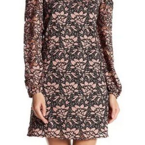 Leyden Women's Floral Lace Cold Shoulder Shift Dre